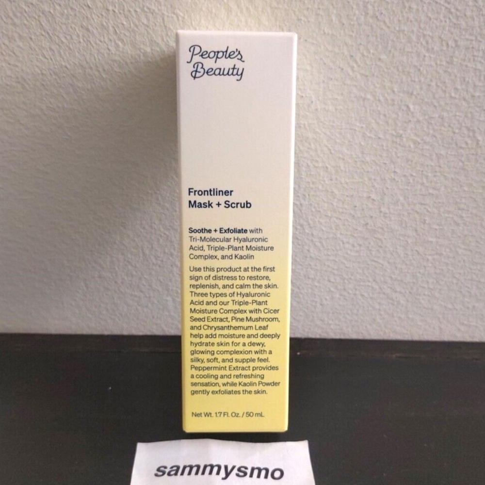 $2 People's Beauty Frontliner Mask + Scrub 50ml/ 1.7oz full size